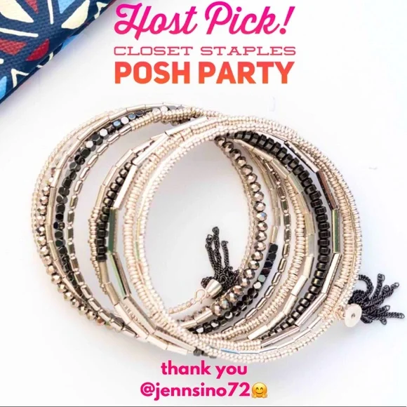 :: Stella & Dot SILVER Celine Wrap Bracelet Retired - Picture 5 of 8